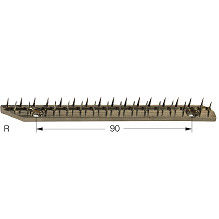Κίτρινη ράβδος καρφίτσας μηχανής Stenter Pin Plate Babcock Stenter Machine Ανταλλακτικά