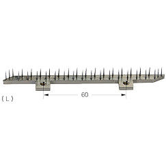 Bruckner Stenter Pin Bar Pin Plate επινικελωμένο