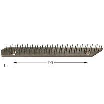 Μπάρα καρφίτσας Stenter από ανοξείδωτο χάλυβα Brass Pin Plate Wakayama από χαλκό επινικελωμένο