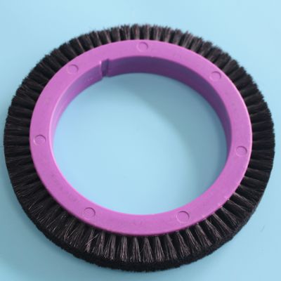 Ρόδα βουρτσών μερών Stentex μερών μηχανών Stenter 122mm εσωτερική νάυλον τρίχα σώματος Dia πλαστική