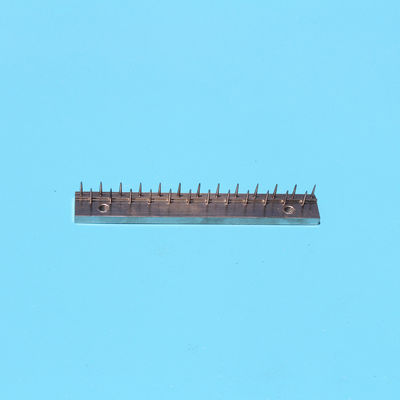 Τμήματα κλωστοϋφαντουργικών μηχανών Krantz Stenter Pin Bar Pin Plate 57mm Κέντρο απόσταση Νικελωτό Πλάτισμα Κάλκινο Πλάκα
