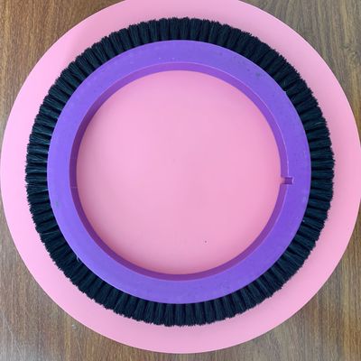 Stentex Stenter Brush Wheel 122mm Diameter Purple Plastic Body Black Bristle Pig Hair